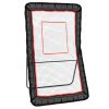 VEVOR Lacrosse Rebounder for Backyard, 4x7 Ft Volleyball Bounce Back Net, Pitchback Throwback Baseball Softball Return Training Screen