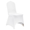 VEVOR Stretch Spandex Folding Chair Covers, Universal Fitted Arched Front Cover, Removable Washable Protective Slipcovers, for Wedding, Holiday