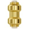VEVOR Pipe Fittings 1/2" 12PCS Brass Straight-Through Push-Fit for Air System