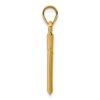 14k Polished Hollow Cross Pendant