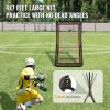 VEVOR Lacrosse Rebounder for Backyard, 4x7 Ft Volleyball Bounce Back Net, Pitchback Throwback Baseball Softball Return Training Screen