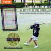 VEVOR Lacrosse Rebounder for Backyard, 4x7 Ft Volleyball Bounce Back Net, Pitchback Throwback Baseball Softball Return Training Screen