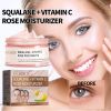 EELHOE Squalane Vc Rose Moisturizing Cream, Anti Dull Moisturizing Firming Brightening Face Cream