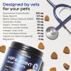 Canine Supplement Soft Chews for Dogs Glucosamine Joint Support 130 Chews Duck Flavor with Hemp Seed Oil Vitamin C