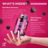 Beet Chews for High Blood Pressure Beet Root Gummies with Tart Cherry Extract Nitric Oxide Supplements Support Cardio Health and Energy Vegan No GMO P