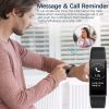 bracelet-black; fitness tracker; with blood pressure heart rate sleep health monitor; for men and women; upgraded waterproof activity tracker watch; p