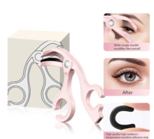 Portable Electric Heated Lash CurlerRechargeable With Sensing Heating Silicone PadUSB Fast Charging Pink And White EyelashCosmetic Makeup Plastic (Option: As shown in the picture)