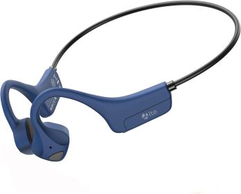 Sport Wireless Bone Conduction Earphones – Open-Ear Safety Design, IPX6 Sweatproof, 8 Hrs Call, US Dropship (Color: Blue)