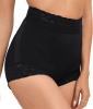 2 Pack Tummy Control Underwear for Women High Waisted Butt Lifting Panties Lace Breathable Comfortable Briefs