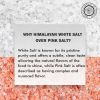 Himalayan White Salt by Pride Of India - 2.2Lbs - Rarest & Enriched W/84+ Natural Minerals- Low Sodium- Mineral Rich Nutrition and Enhanced Taste- Hea